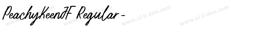 PeachyKeenJF Regular字体转换